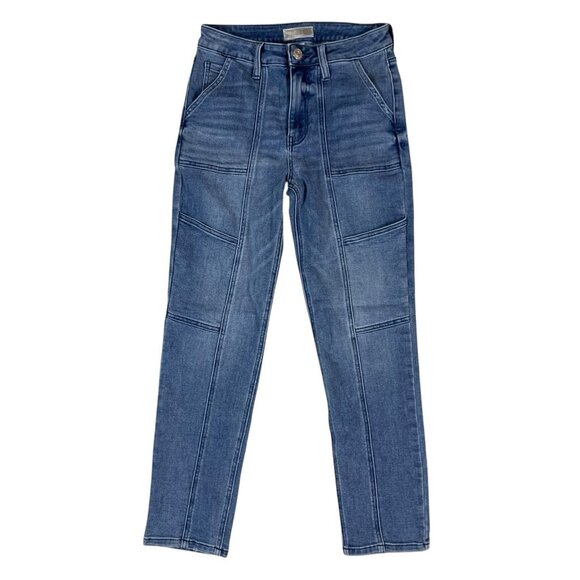 Kut From The Kloth Reese Ankle Straight Leg Cargo Jeans Stretch Workwear 4 - Picture 1 of 6